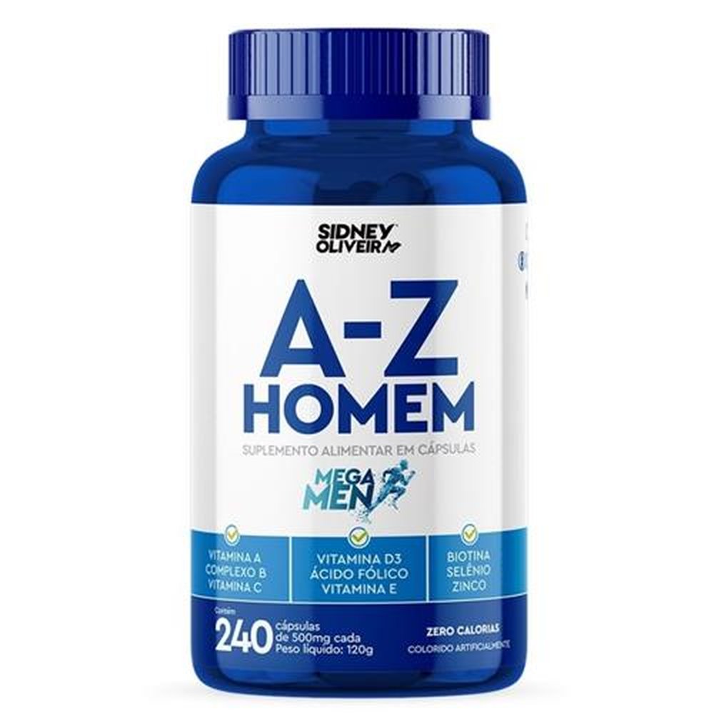 A-Z Homem 240 Cápsulas Mega Men Sidney Oliveira
