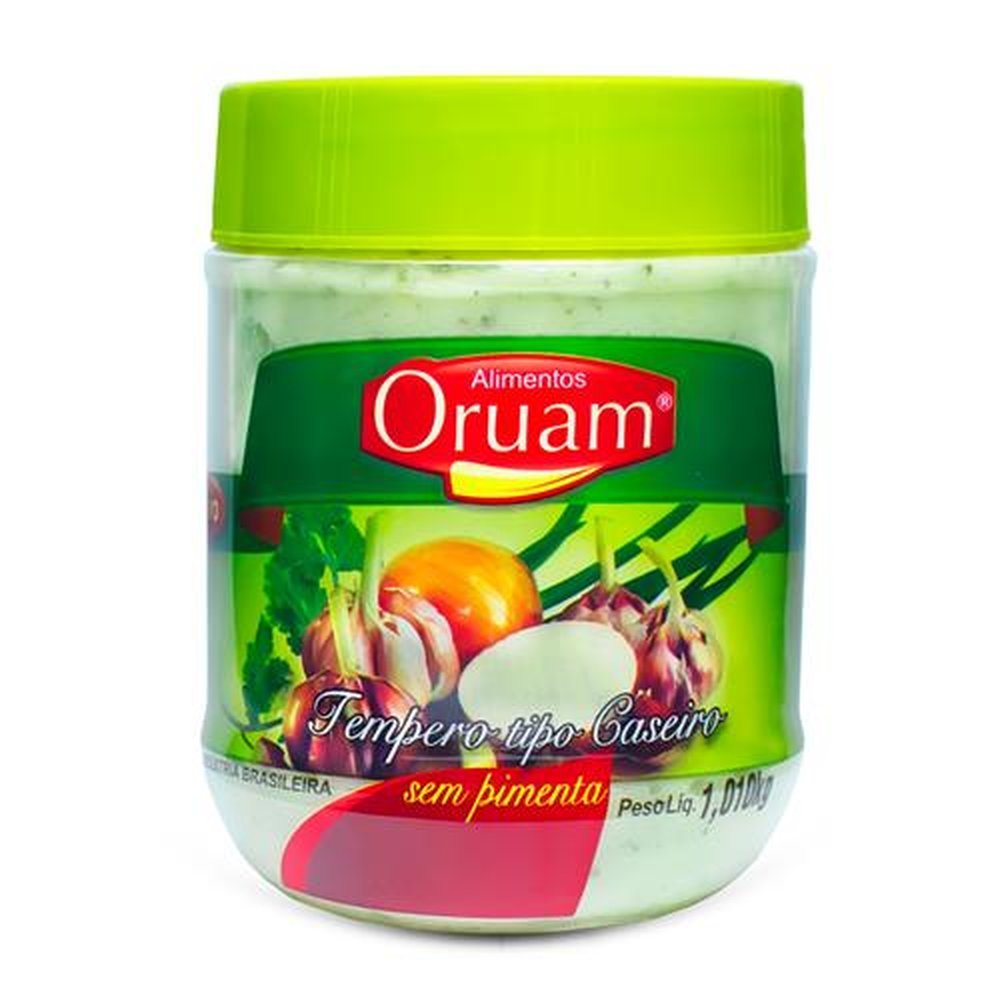 Tempero tipo Caseiro s/ Pimenta Oruam 1,010kg