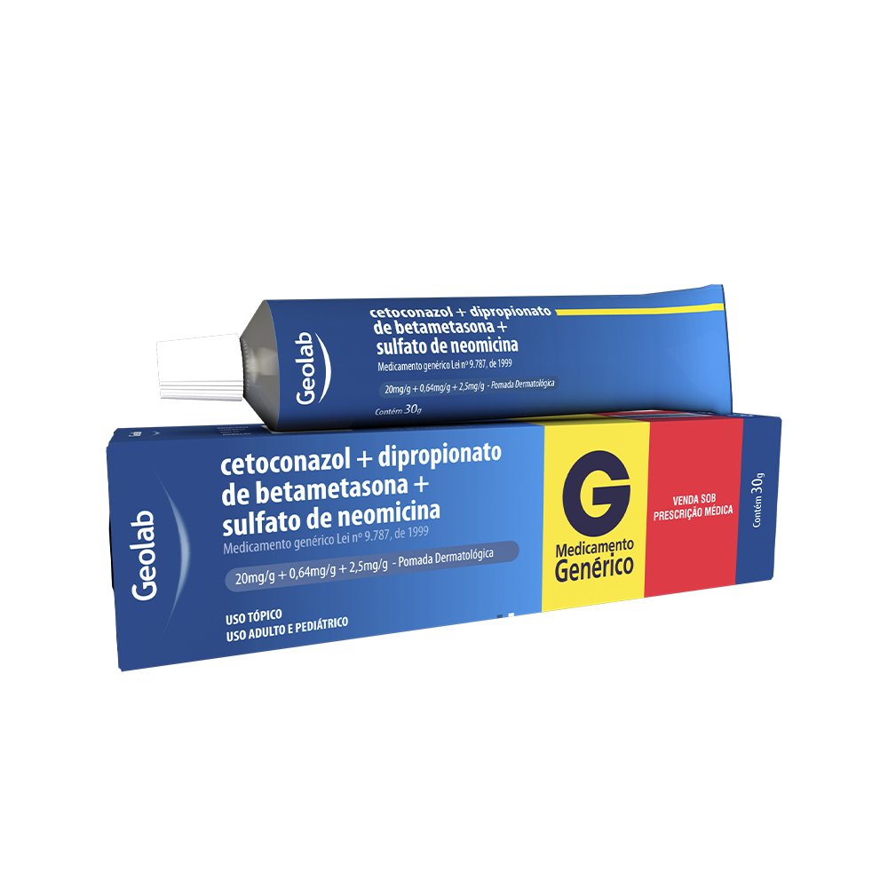 Cetoconazol + Dipropionato de Betametasona + Sulfato de Neomicina 20mg ...
