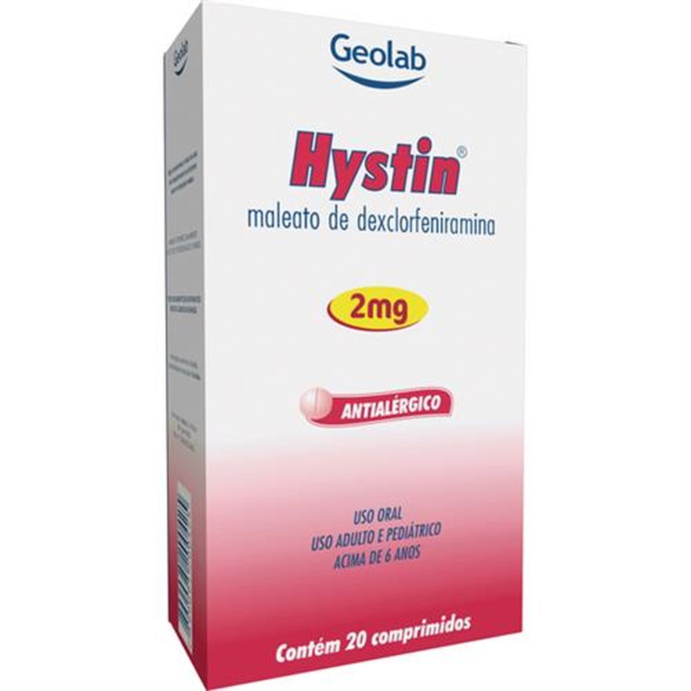 Hystin 2Mg Com 20 Comprimido - GEOLAB