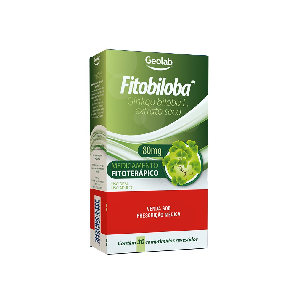 FITOBILOBA 80 MG CX C/ 30 COMP REV