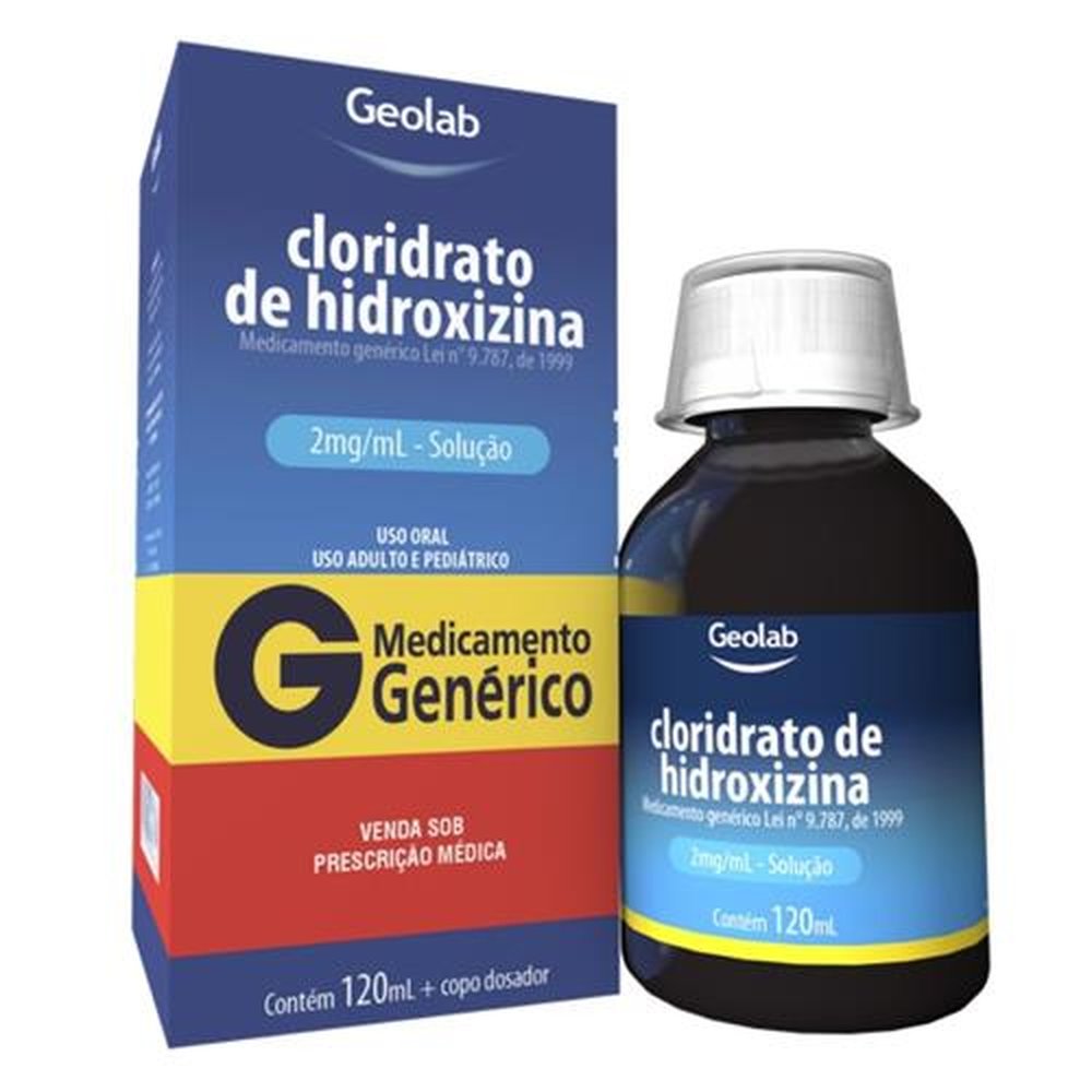 Cloridrato de Hidroxizina 240mg Frasco 120mL - Geolab