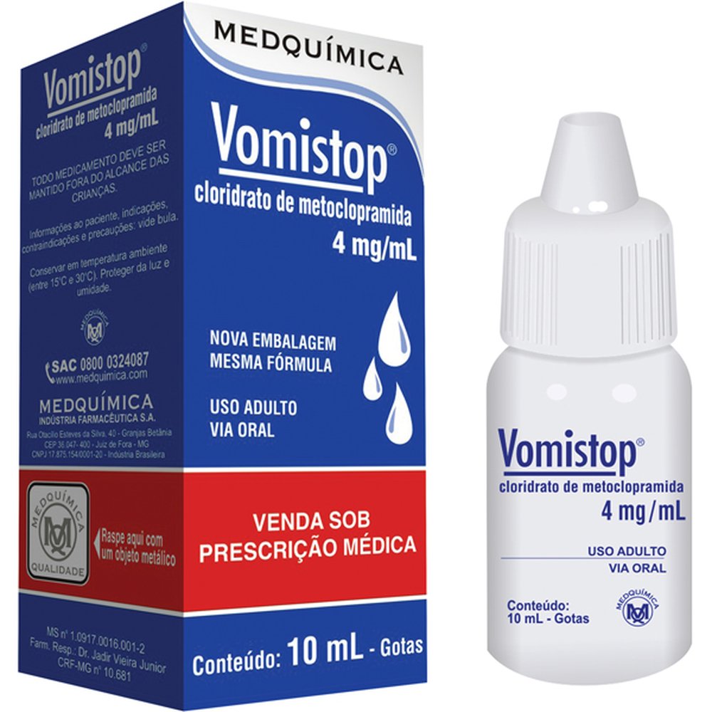 Vomistop 4Mg-Ml Solução Oral Frasco 10Ml - MEDQUIMICA