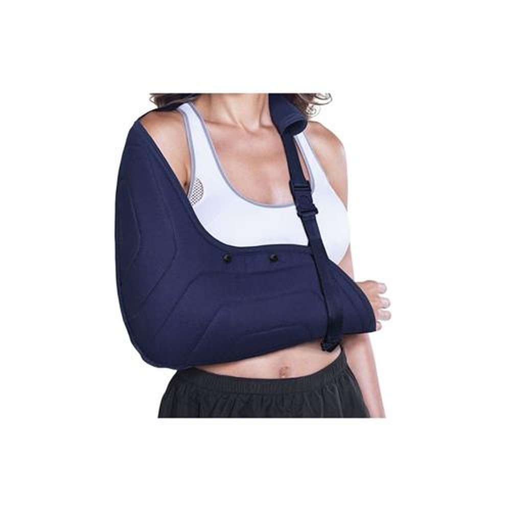 Tipoia Velpeau Estofada Bilateral Azul PP
