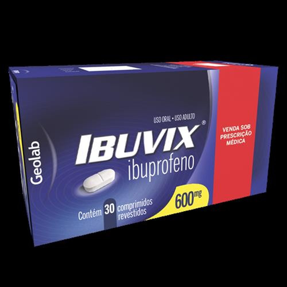 Ibuvix Comprimido 600mg blíster com 10 Comprimidos Revestidos - Geolab