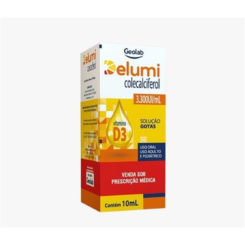 Delumi 3.300UI/mL Frasco Gotejador com 10mL Solução de uso oral - Geolab
