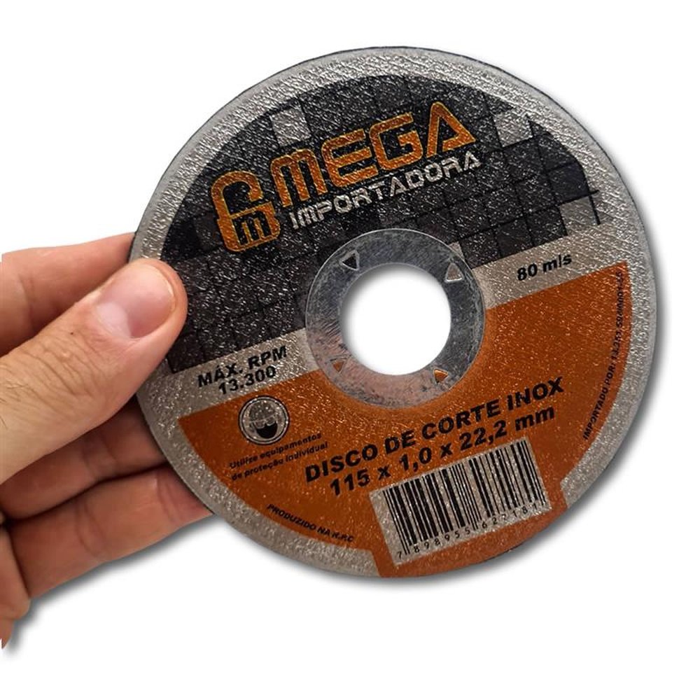 Disco Corte Inox 115 X 1,0 X 22,2 - Mega