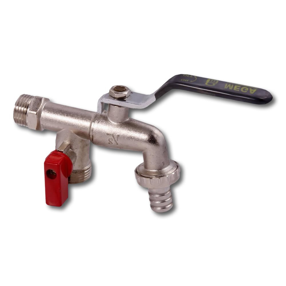 Torneira Esférica Para Máquina Lavar 1/2 X 3/4 Mega