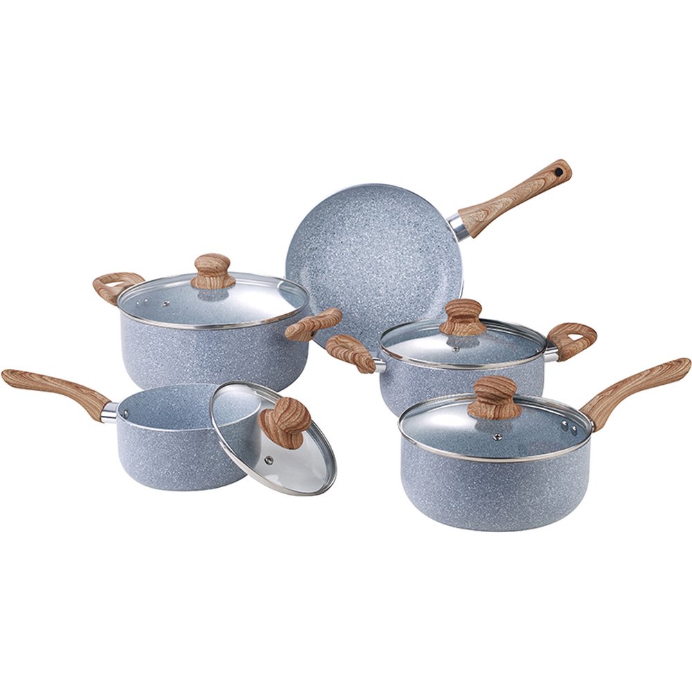 Jogo De Panelas Granite 5 Pecas - Hauskraft