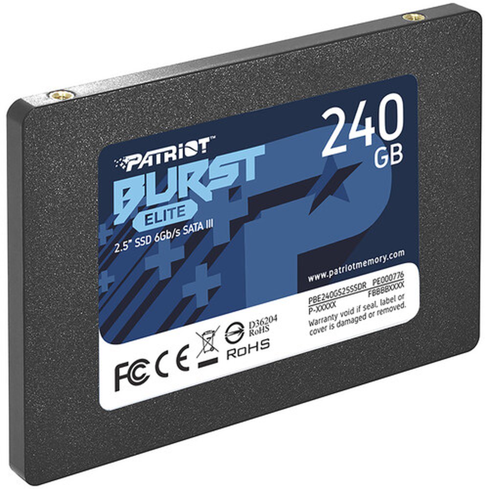 Ssd Patriot Burst Elite 240Gb Sata Leitura 450Mb/S Gravação 320Mb/S