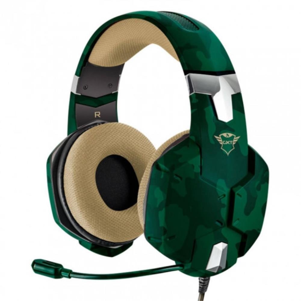 Headset Gamer Trust Gxt 322C Carus Camuflado Selva