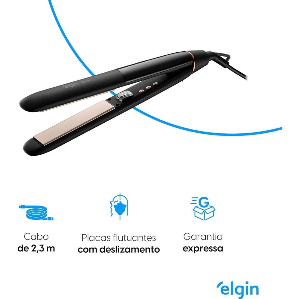 Prancha Alisadora Digi Liss Elgin com Placas de Cerâmica Bivolt Chapinha