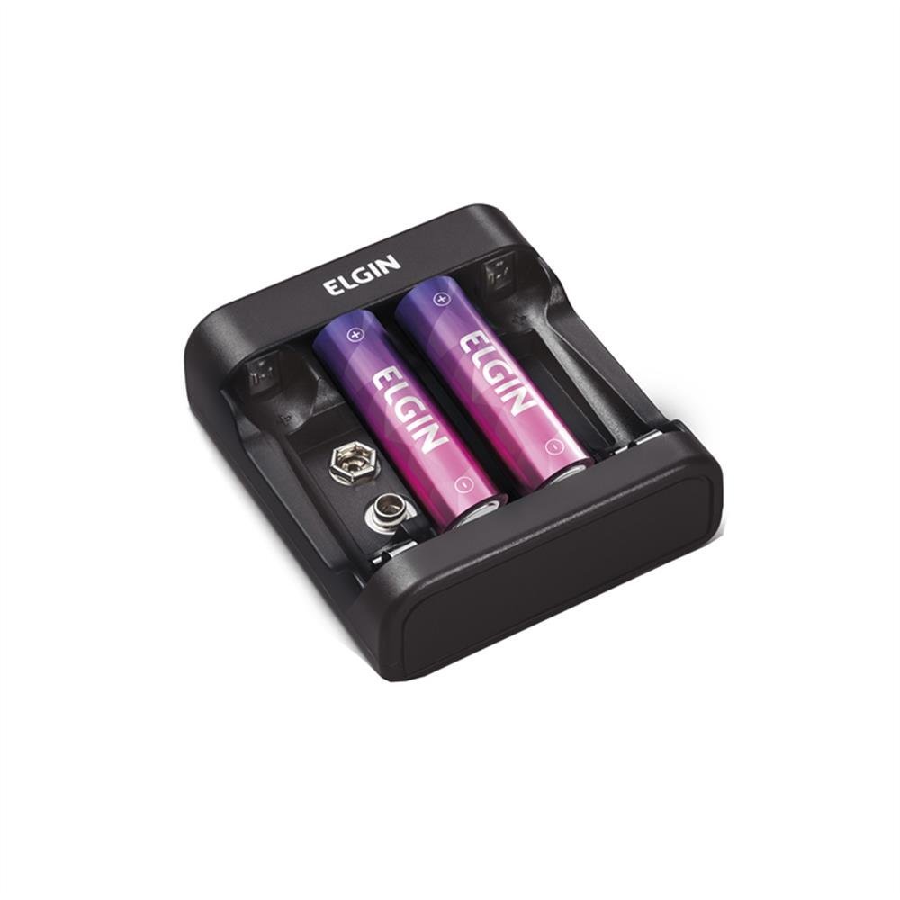 Carregador Pilha E Bateria 9V USB Elgin