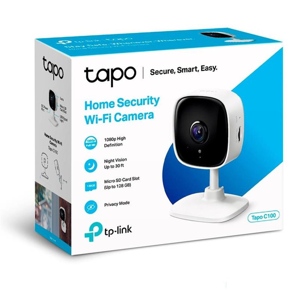 Camera De Segurança Wi-Fi, Full Hd, Tapo, C100, Tp-Link