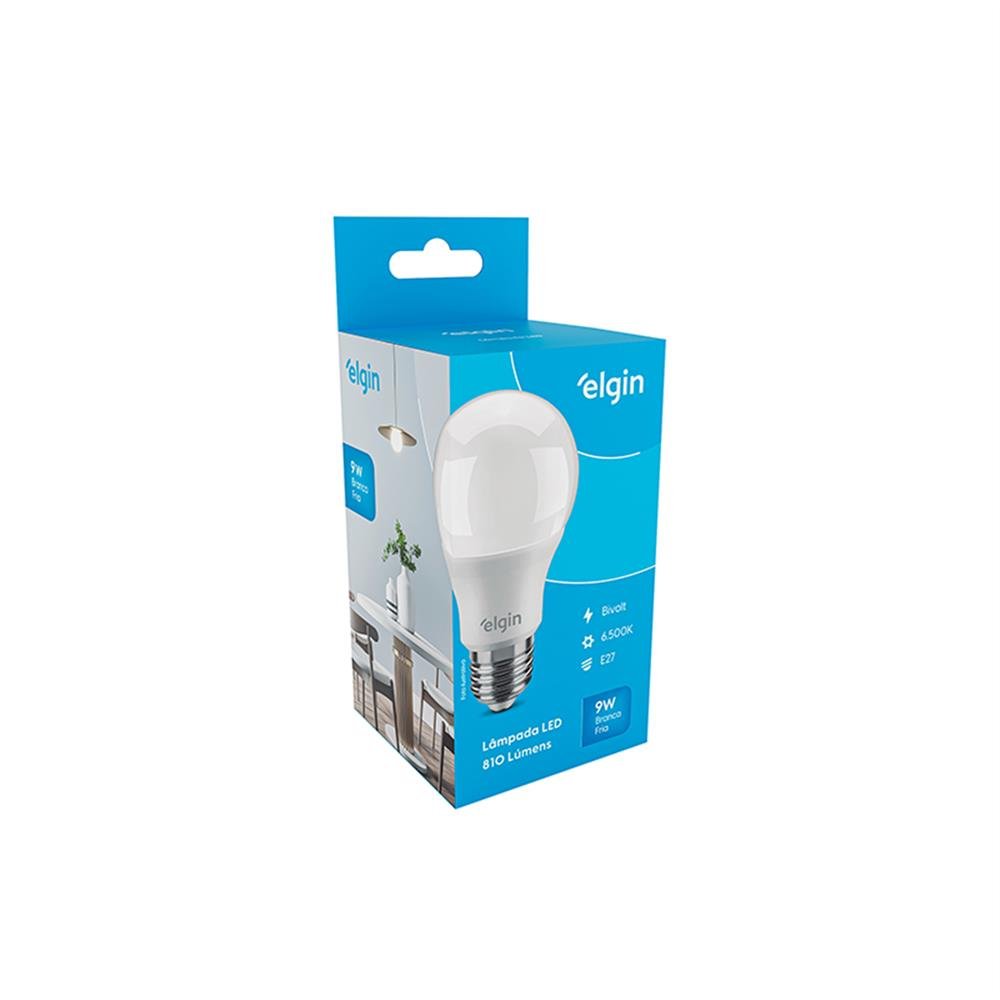 Lâmpada Bulbo LED Elgin A60 9W 12V 6500K