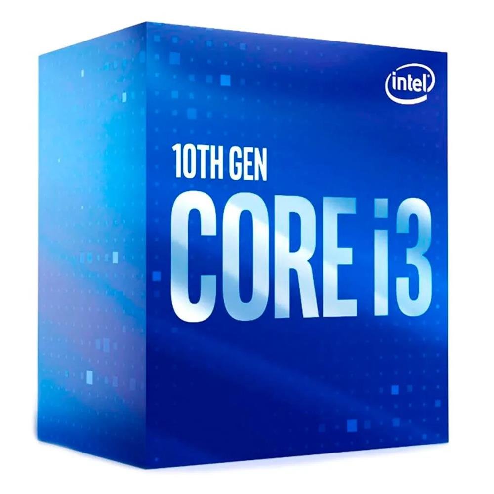 Processador Intel Core i3-10100 Box ¿ LGA 1200, 4 Cores, 8 Threads, 3.6GHz, UHD 630, BX8070110100