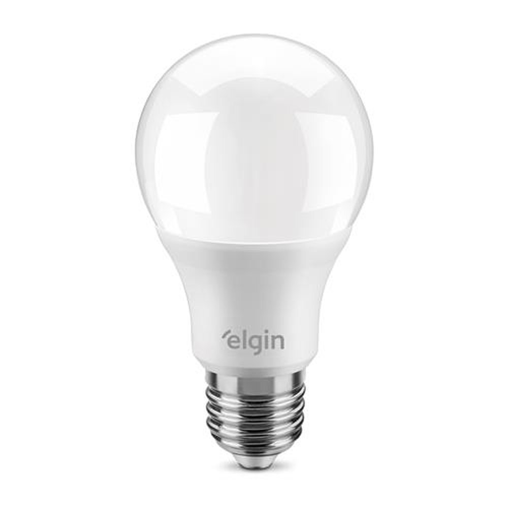 Lâmpada Bulbo LED Elgin A60 9W BIVOLT 3000K - luz amarela