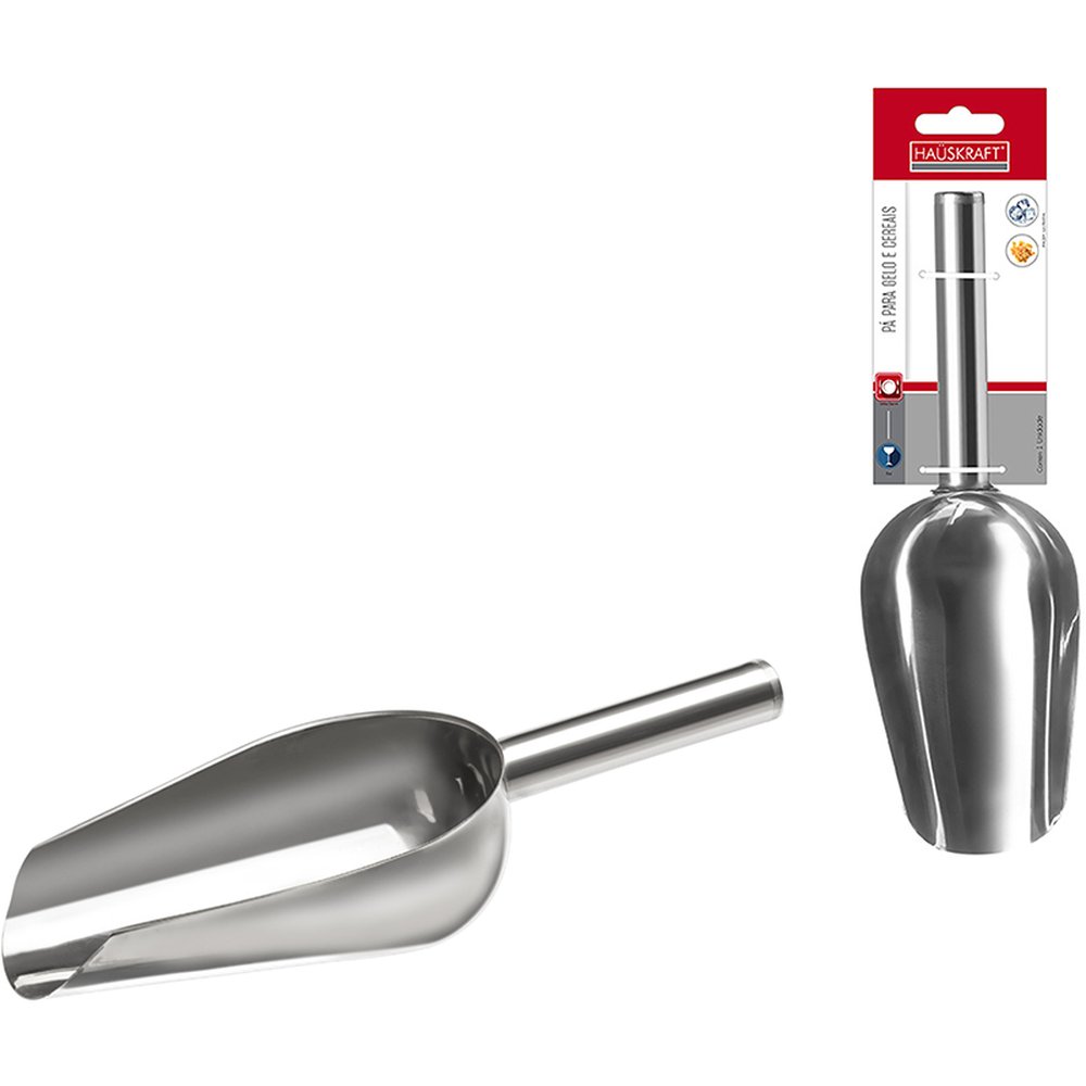 Pa Para Gelo E Cereais 21,5 Centimetros Inox - Hauskraft
