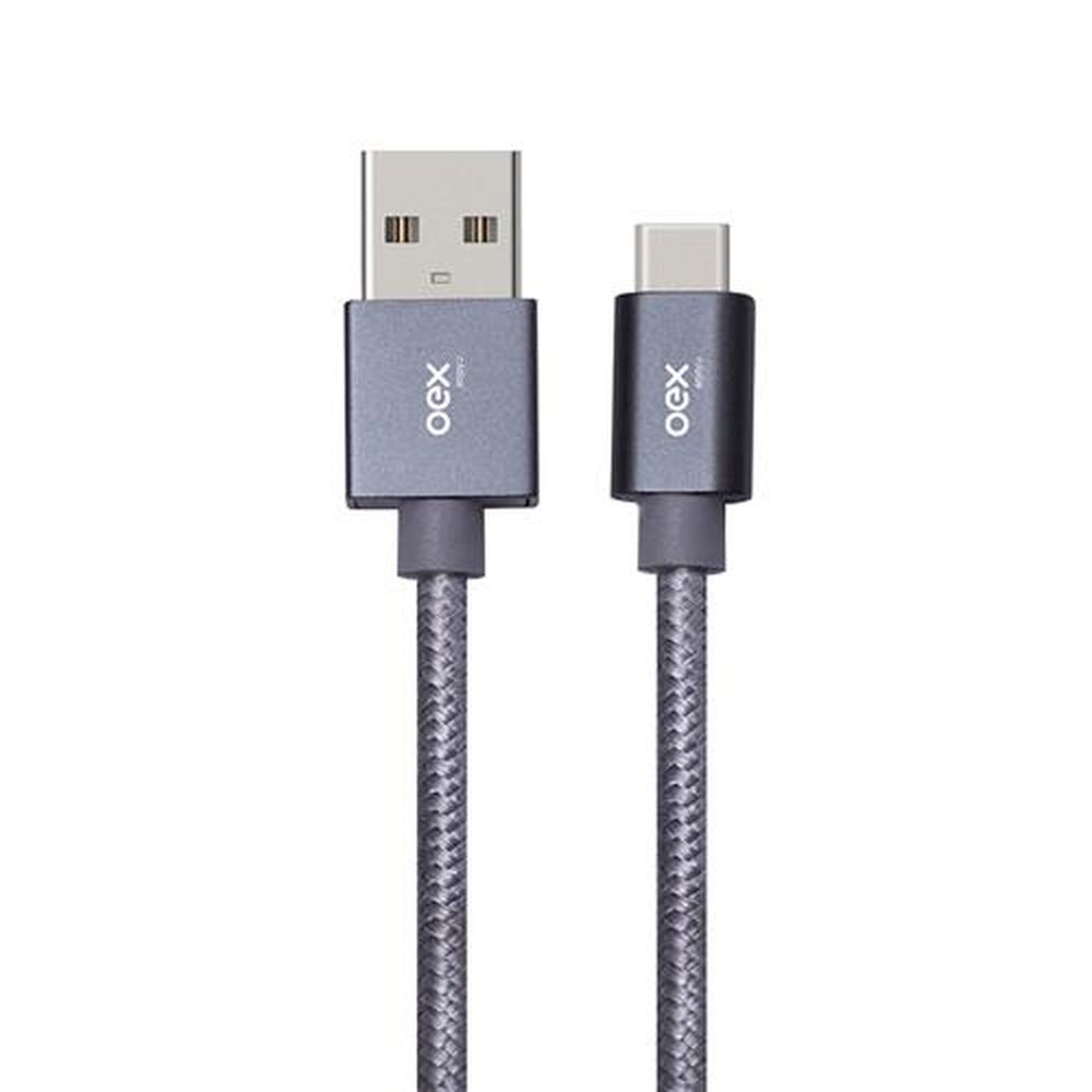 Cabo Type C (Usb/ Type C) - Cinza - Ce202
