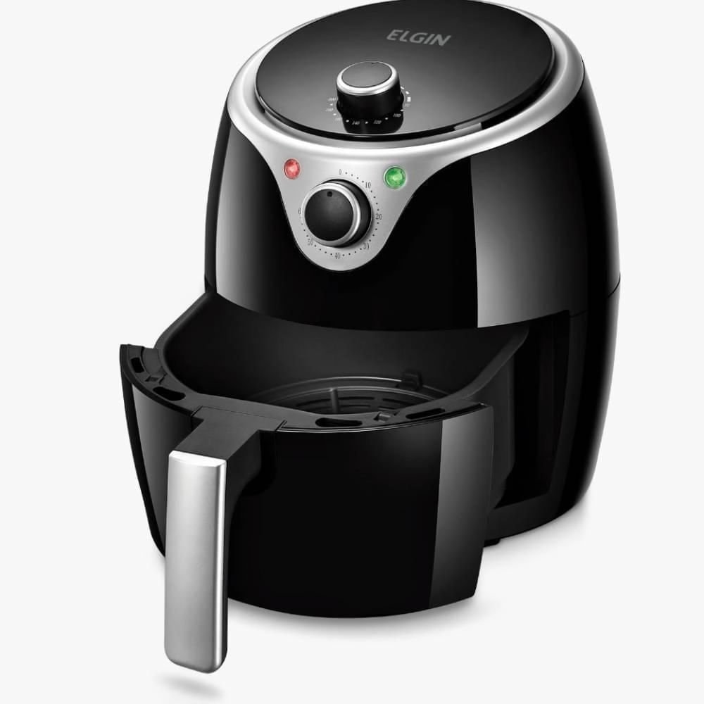 Fritadeira Elétrica Elgin 3,5 Litros Flash Fryer sem Óleo Preta ¿ 127 Volts