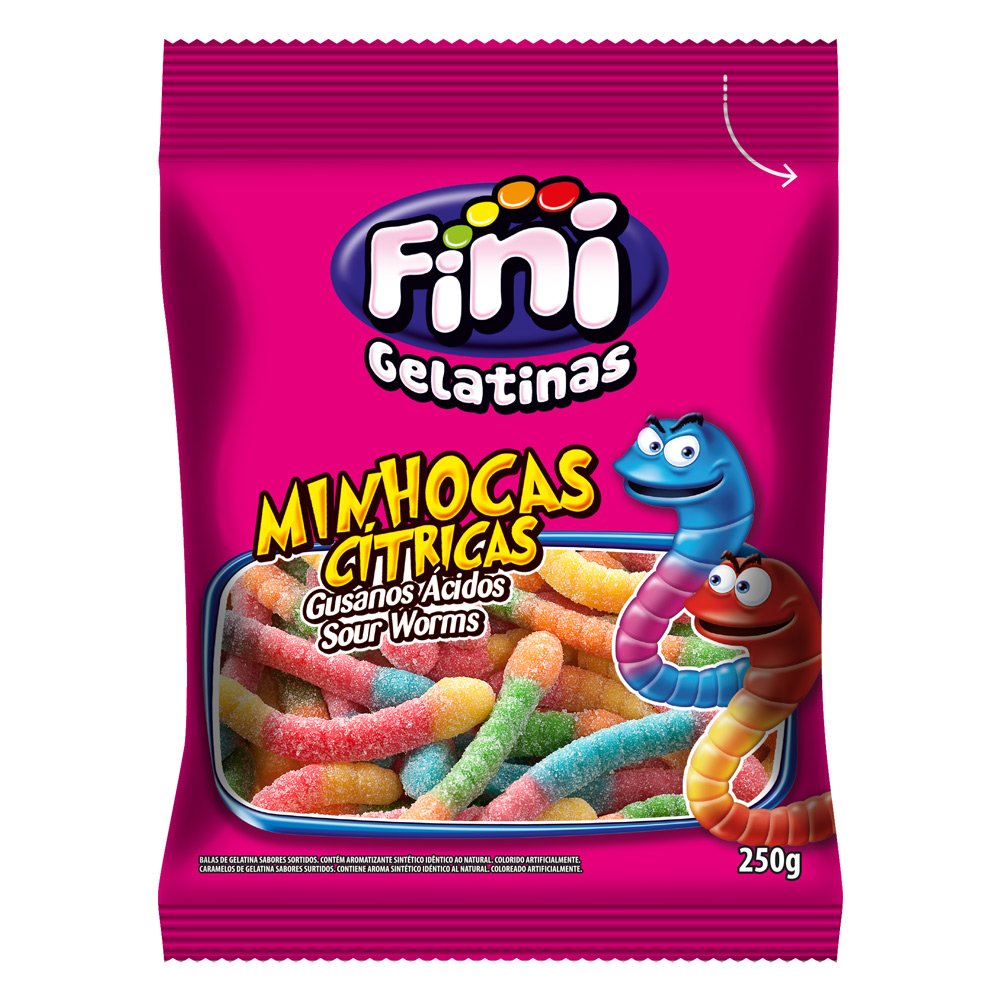 Minhocas Azedinhas 250g - Fini