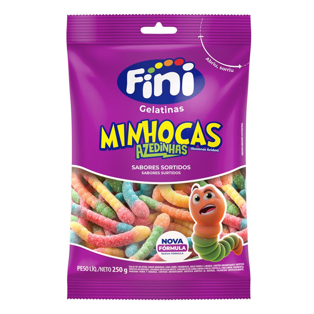 Minhocas Azedinhas 250g - Fini
