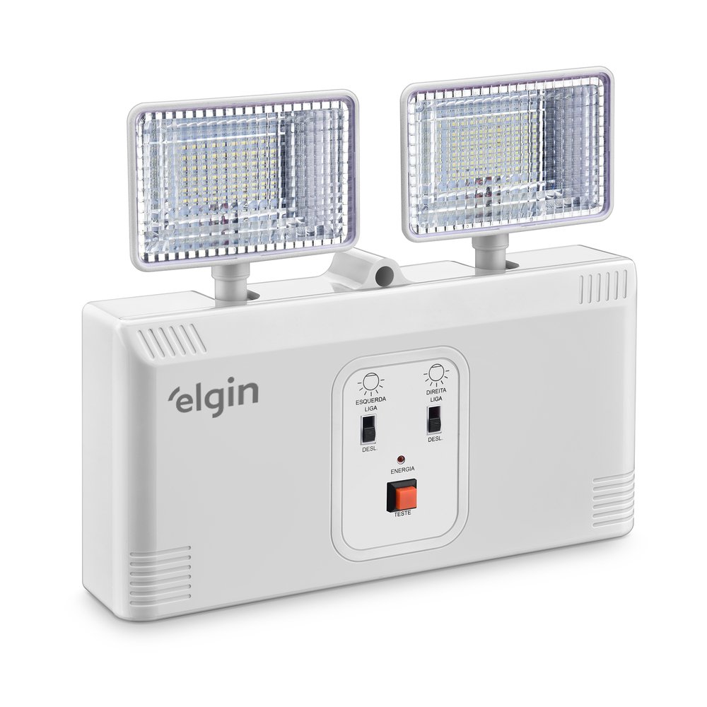 Luminária De Emergência Elgin Power Line 16W LED 2000 Lúmens