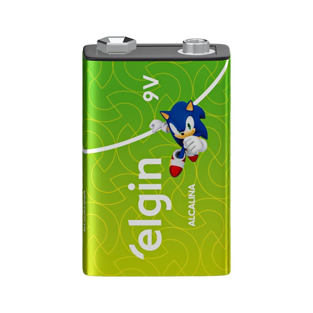 Bateria Alcalina 9v Elgin Blister 01 Unidade
