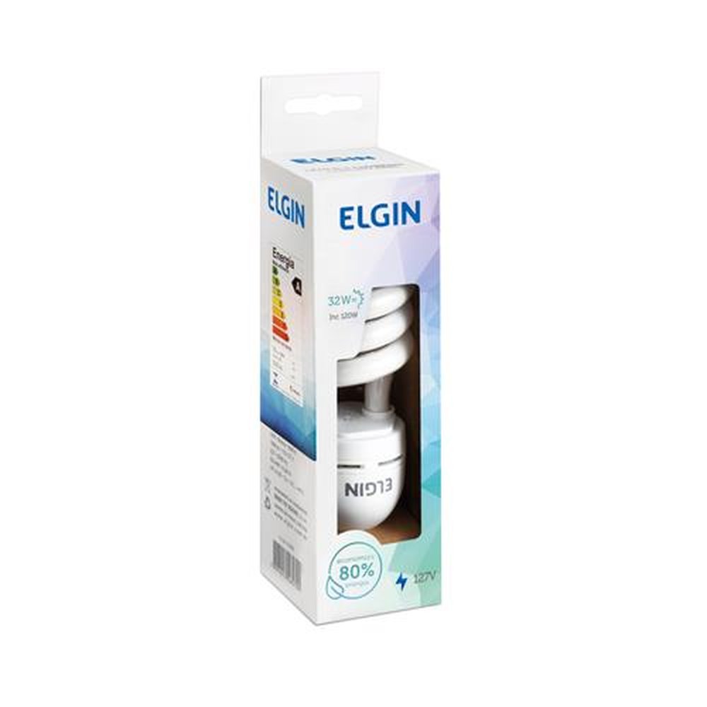 Lâmpada Eletrônica Espiral Elgin 32W 220V 6400K E27