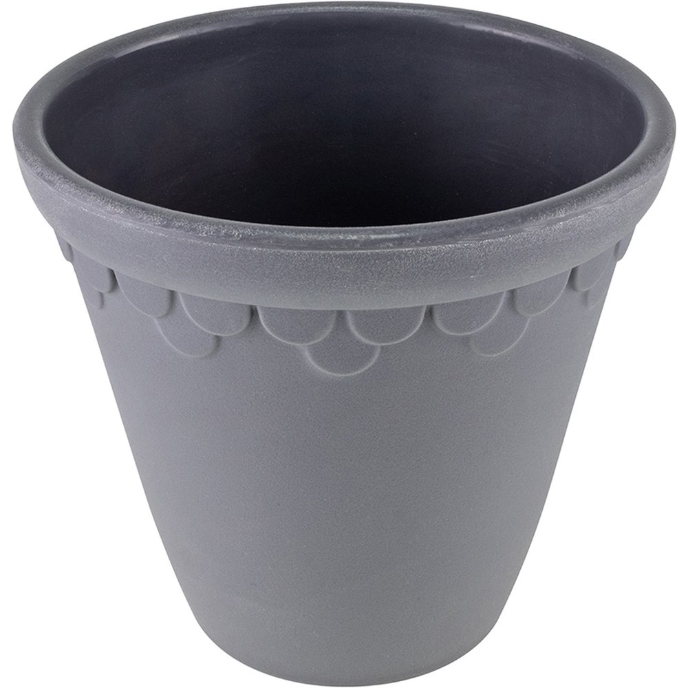 Vaso Melamina Jasmin 16,5Cm Cinza - Hauskraft