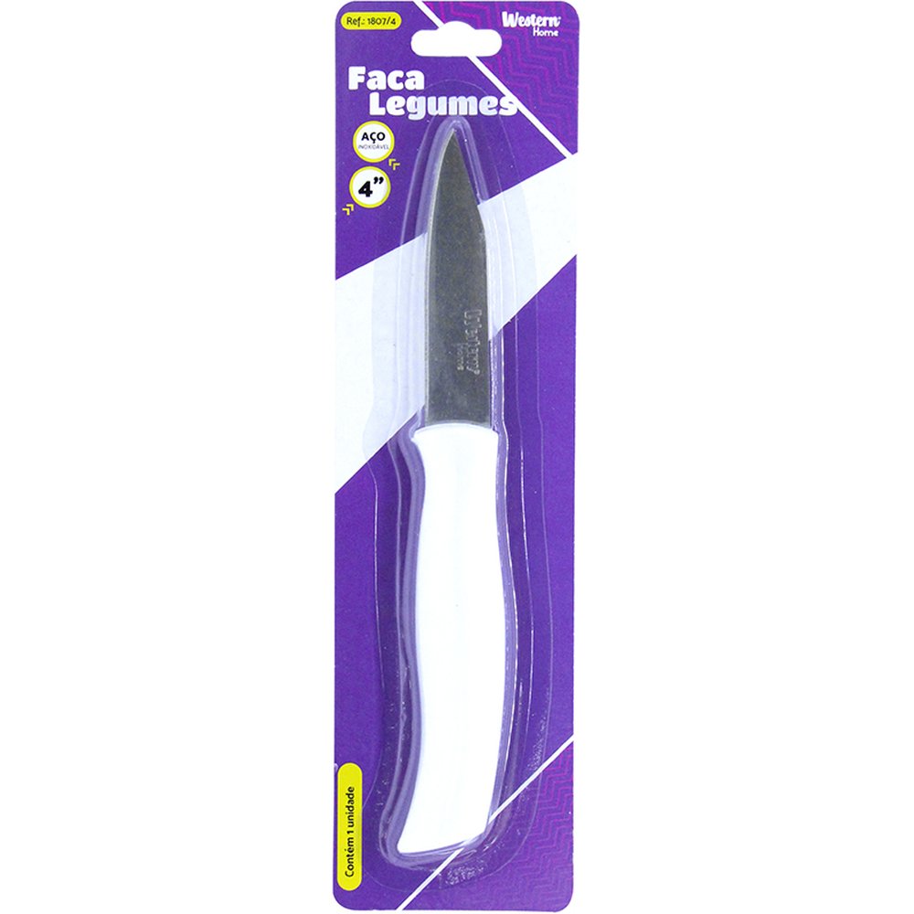 Faca Legume Cabo Branco 4 17,5Cm - Western Home