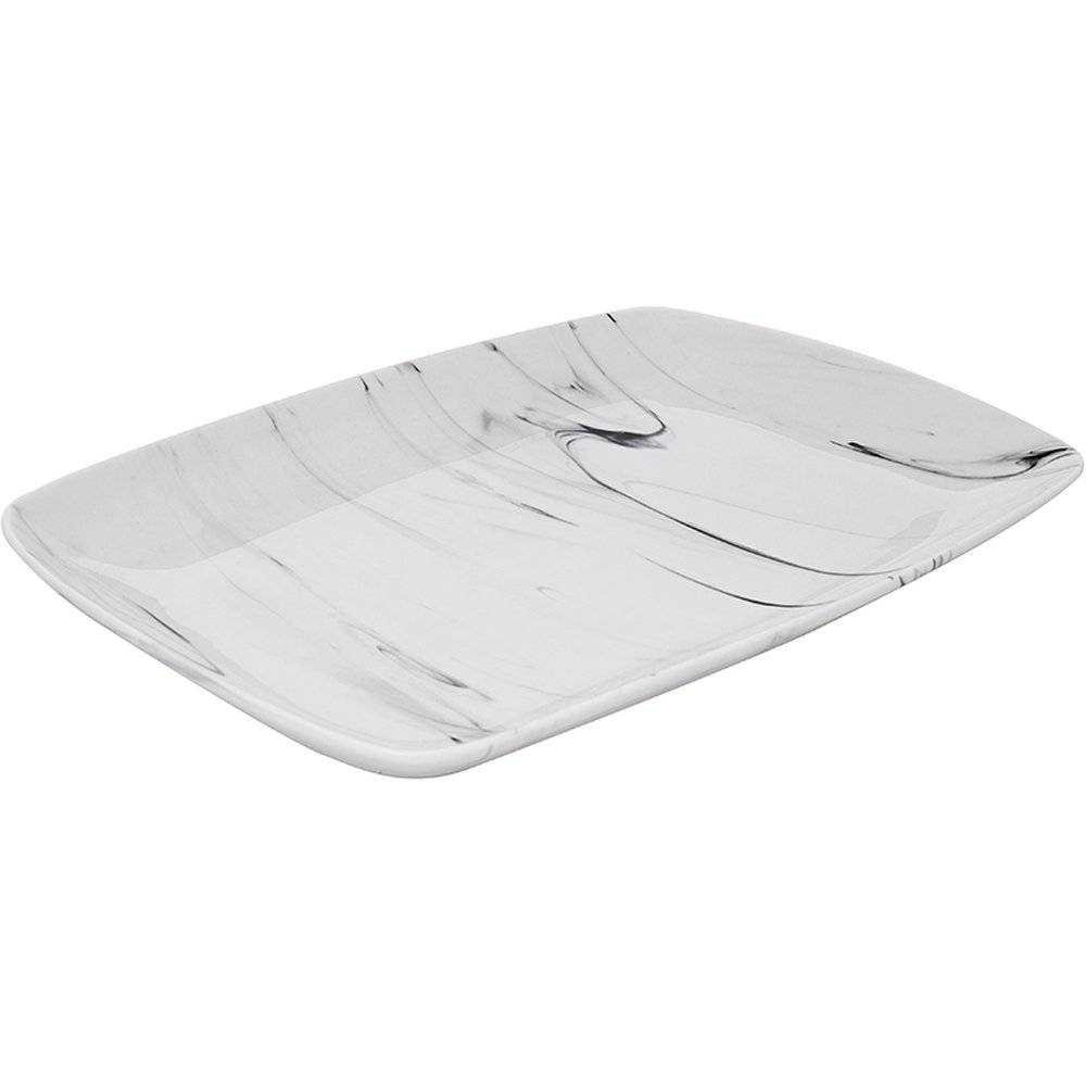 Travessa Retangular Marble Porcelana 30,4 Centimetros - Hauskraft