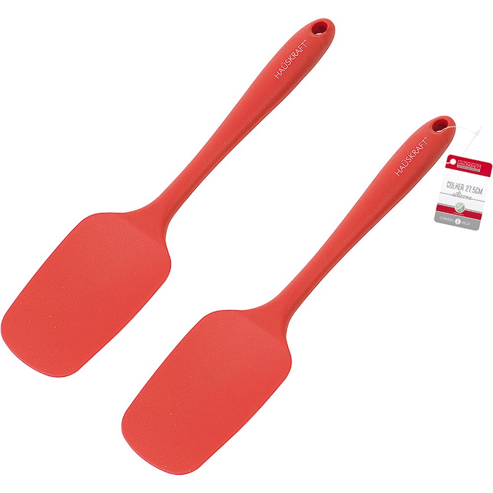 Espatula Pao Duro Silicone 27 Centimetros Vermelha - Hauskraft