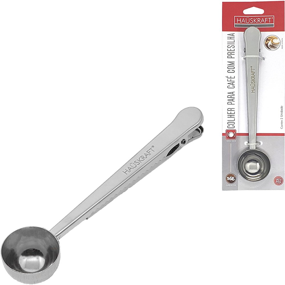 Colher Para Cafe Com Presilha Inox - Hauskraft