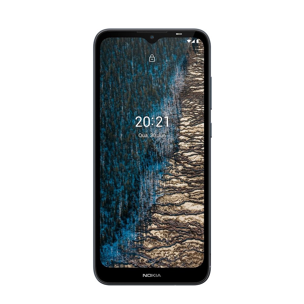 Smartphone Nokia C20 Plus Azul, Tela de 6.5", 4G+Wi-Fi, And. 11, Câm. Tras. de 5MP, Frontal de 5MP, 2GB RAM, 32GB