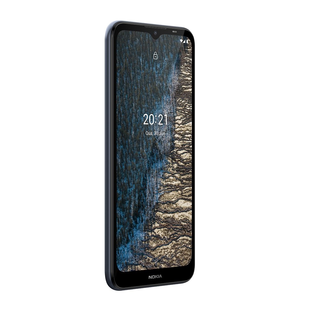 Smartphone Nokia C20 Plus Azul, Tela de 6.5", 4G+Wi-Fi, And. 11, Câm. Tras. de 5MP, Frontal de 5MP, 2GB RAM, 32GB