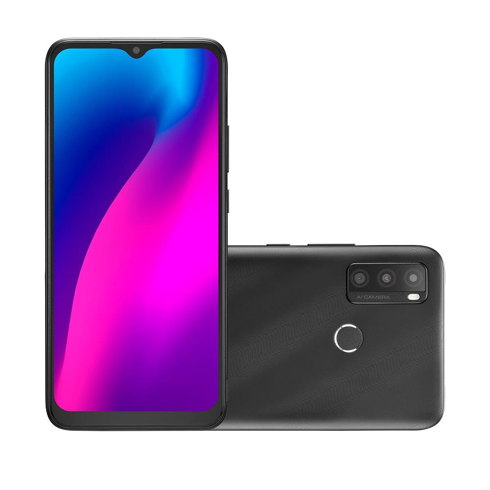 Smartphone Multilaser G Max 2 64 + 2 GB RAM 4G Tela 6,5 Camera Tripla + 5 MP Para Selfies Processador Octa Core Preto - P9156