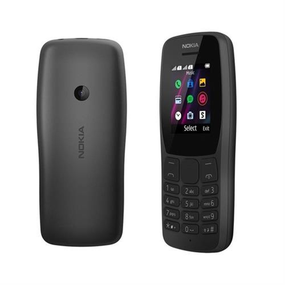 Celular Nokia 110 Dual Chip Rádio Fm + Mp3 + Bluetooth + Câmera Vga E Jogos Preto
