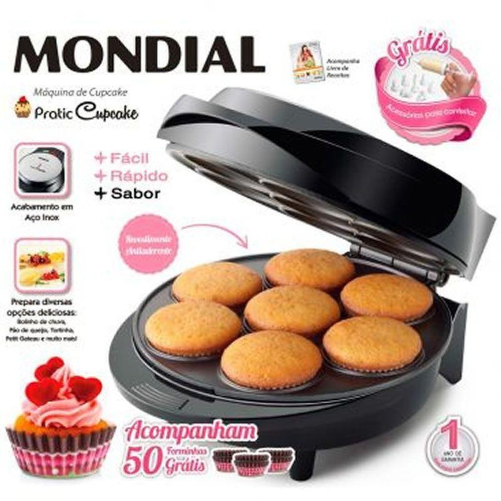 Maquina de Cupcake Maker Pratic Mondial CK-01 220V
