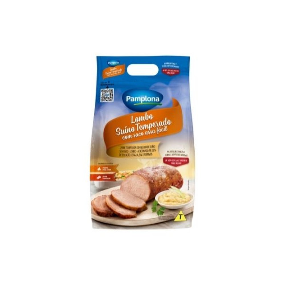 Lombo Temperado Festa Assa Fácil Congelado 700 a 1,25kg Pamplona - Embalagem com 13 até 16 und. - Peso 20kg