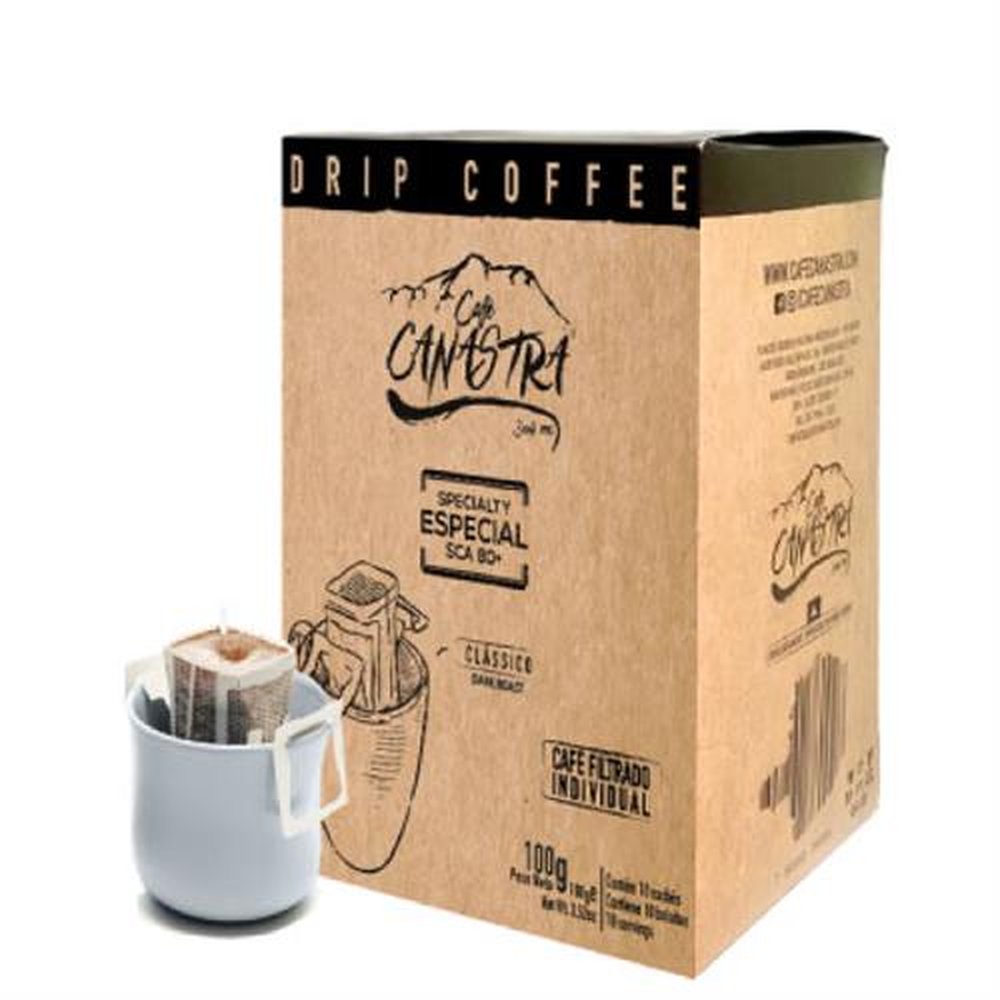 Café Especial Canastra Drip Coffee Clássico - Embalagem com 10 unidades