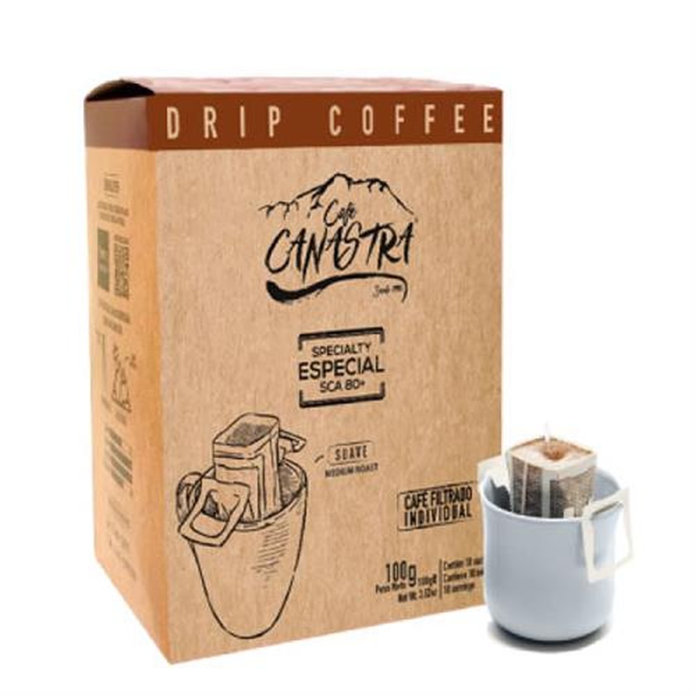 Café Especial Canastra Drip Coffee Suave - Embalagem com 10 unidades