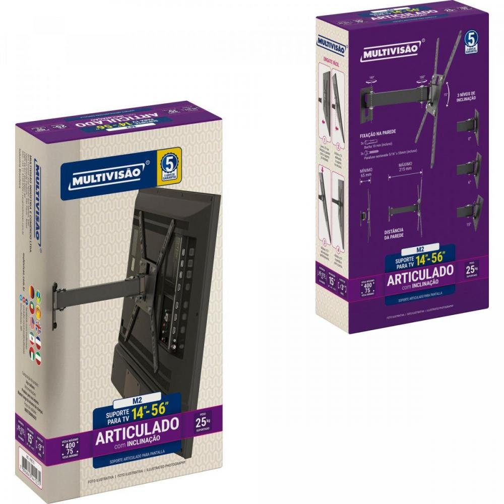 Suporte para Tv Articulado 14-56" M2-Pr Multivisão