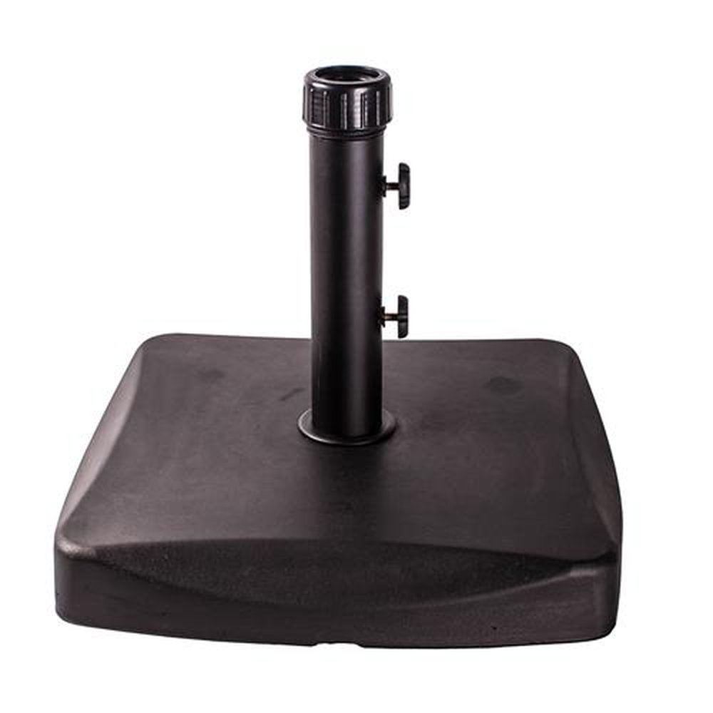 Base para Ombrelone Quadrada de Concreto 25 Kg Preta Bel