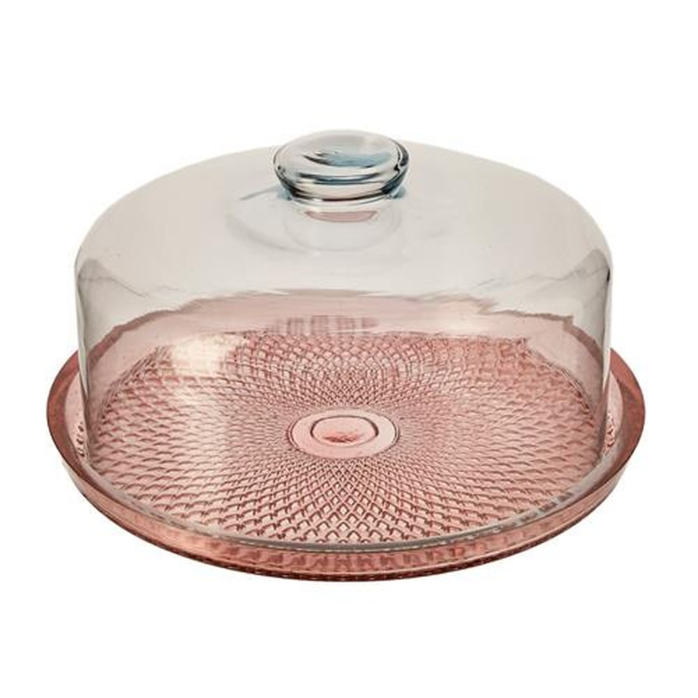 Boleira De Vidro Rosê Vitazza