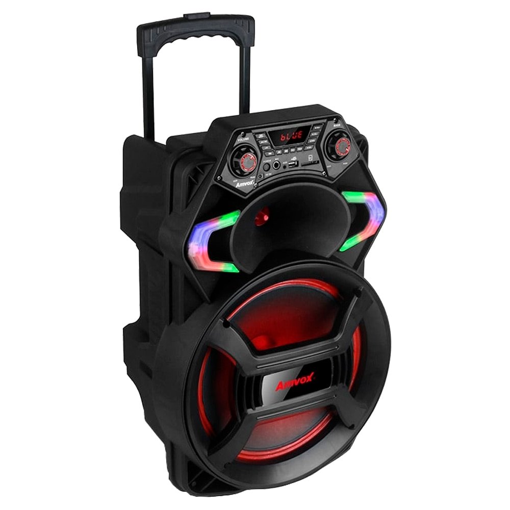 Caixa de Som Amplificada Amvox ACA550 Strondo - USB, Led, Bluetooth, Bateria 550W, Bivolt