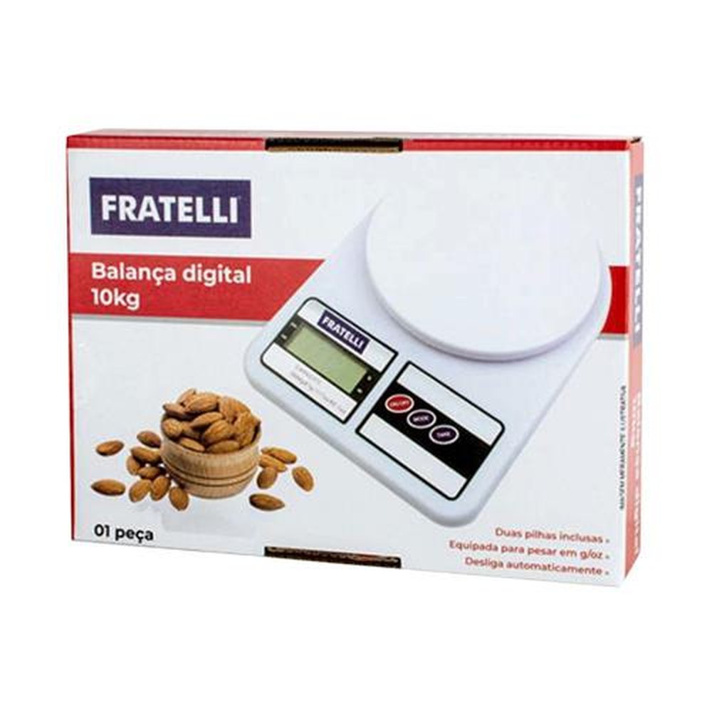 Balança Digital De Precisão Para Cozinha 10Kg Fratelli