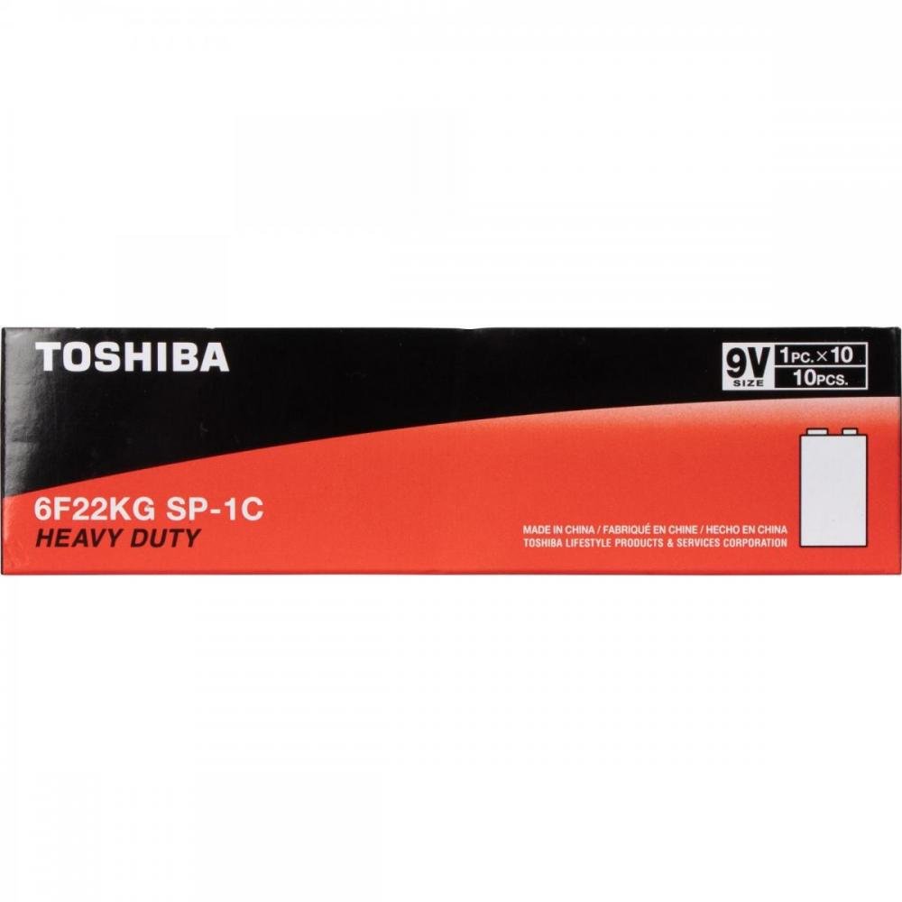 Bateria 9v 6f22kg Sp Toshiba - Caixa com 10 unidades