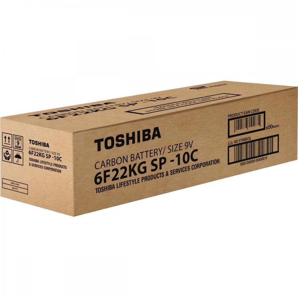Bateria 9v 6f22kg Sp Toshiba - Caixa com 10 unidades
