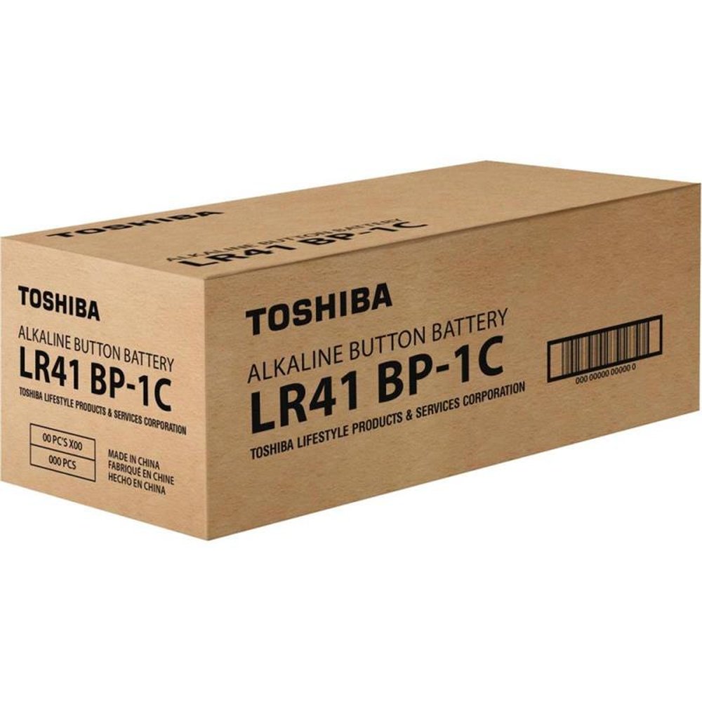 Pilha Botão Alcalina LR41 Toshiba - Cartela com 1 pilha